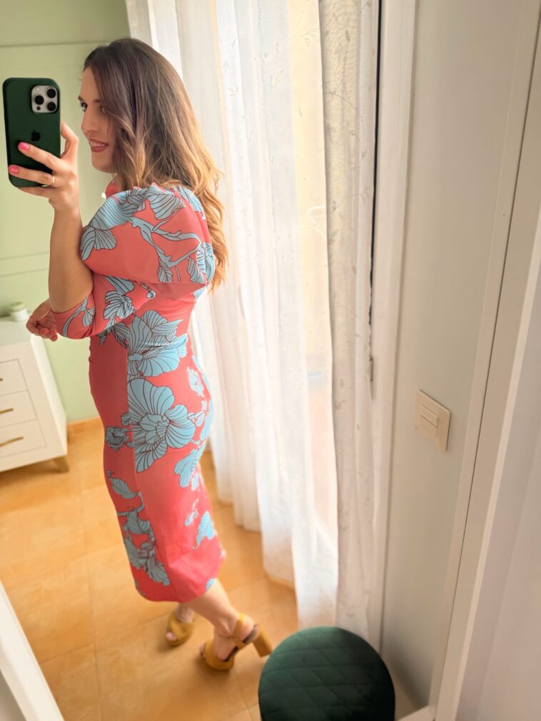 VESTIDO ESPIRAL CORAL - Imagen 2