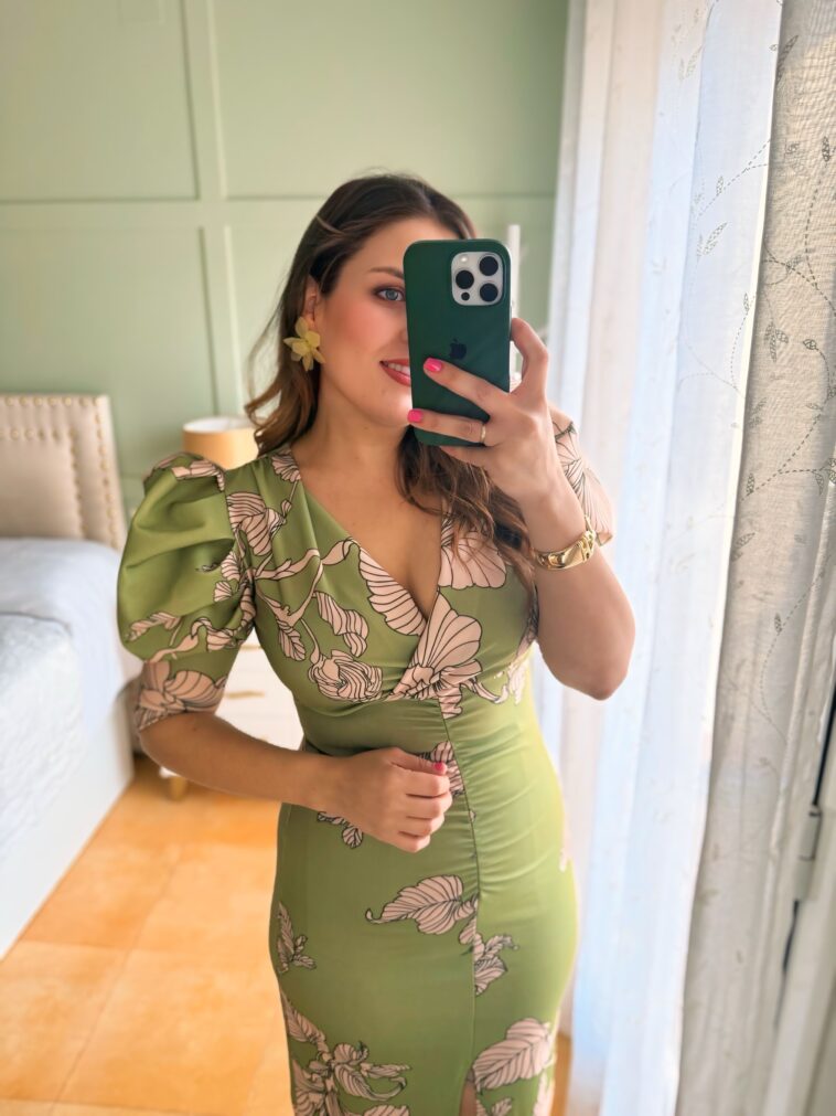 VESTIDO ESPIRAL VERDE - Imagen 4